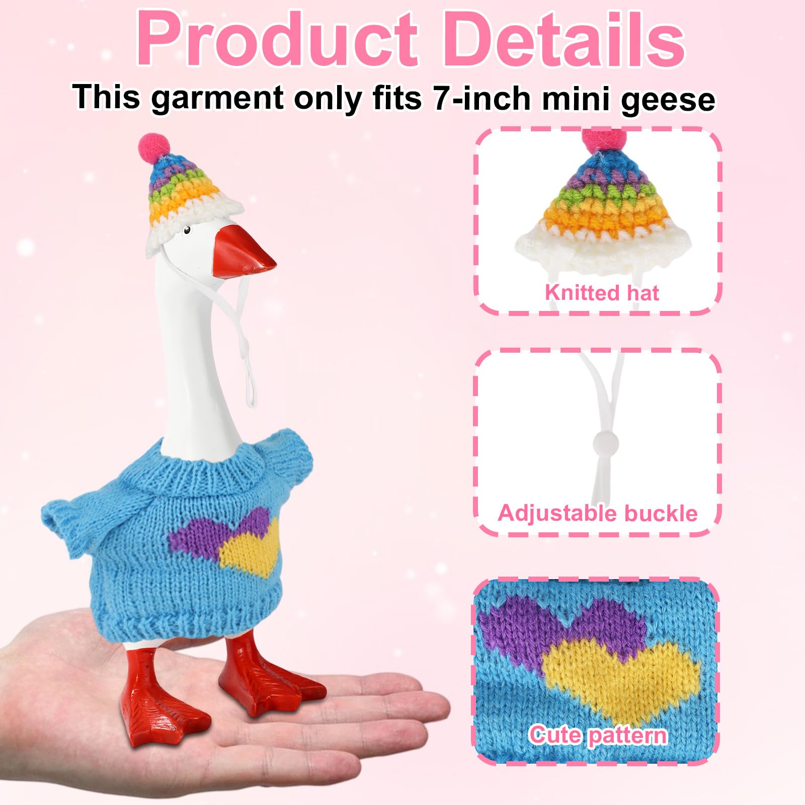 Sinbana desk goose outfit carrot design brings a playful pop to your display.