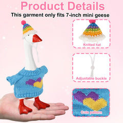 Sinbana desk goose outfit carrot design brings a playful pop to your display.
