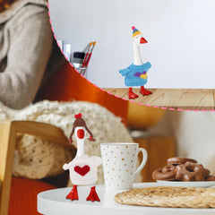 Sinbana desk goose outfit heart offers charming gift-ready style for any space.