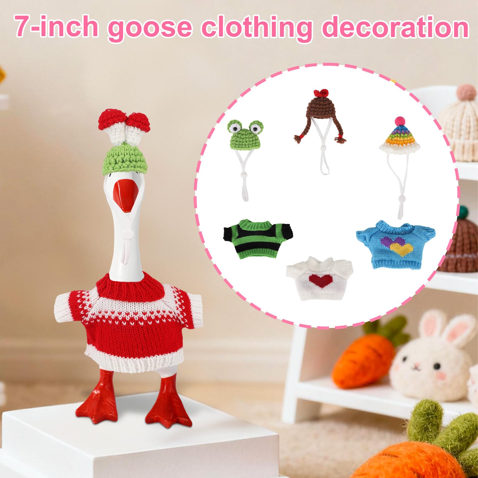 Sinbana desk goose outfit rabbit adds cute seasonal flair to your desk.