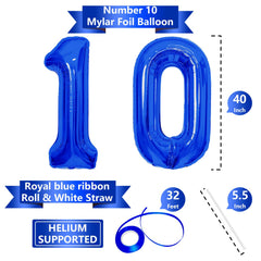 SINBEE 40 inch navy blue 1 balloon elevating milestone celebrations