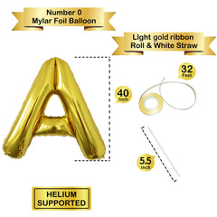 SINBEE 40inch gold A balloon enables personalized banners.