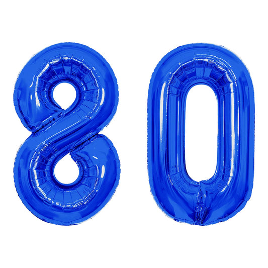 SINBEE 40-inch navy blue 0 balloon for milestone celebrations and photos