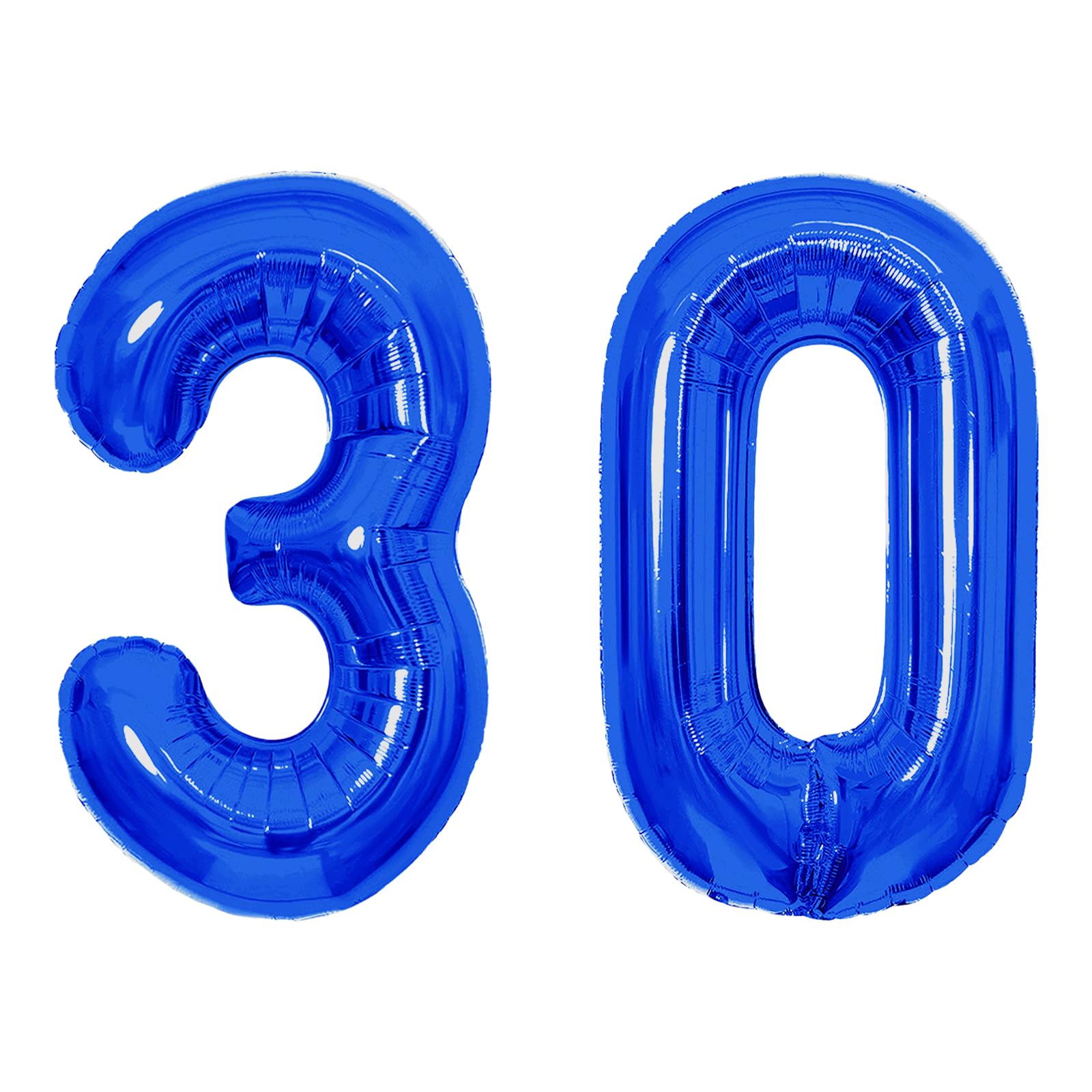 SINBEE 40-inch navy blue 0-number balloon creates a bold birthday backdrop.