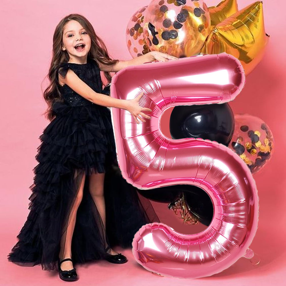 SINBEE number balloon as a party centerpiece for celebrations
