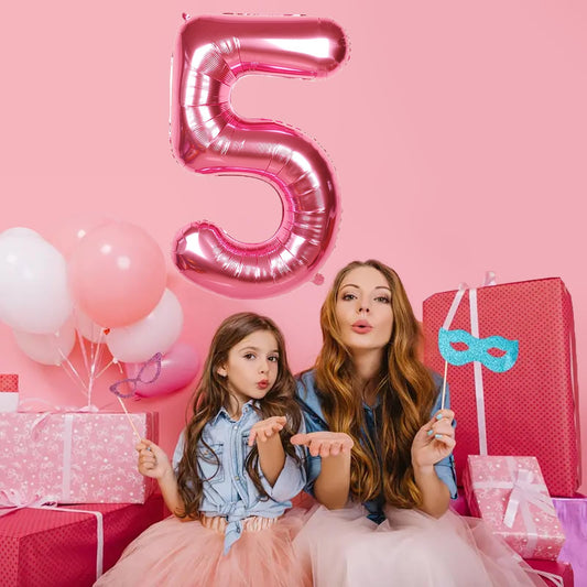 SINBEE giant hot pink foil balloon for party backdrop