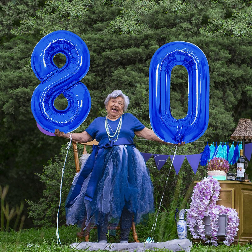 SINBEE giant number balloons as a striking backdrop for parties
