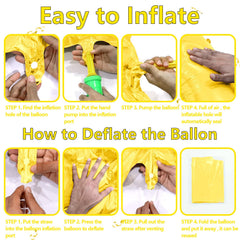 SINBEE Gold 60-number balloon assembly creates impactful backdrop for celebrations.