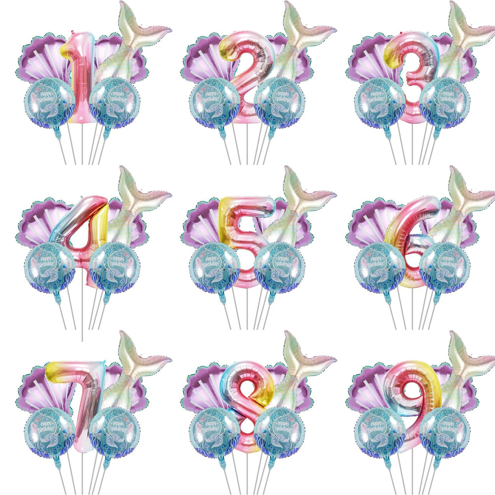 SINBEE mermaid décor kit for complete sea-themed party