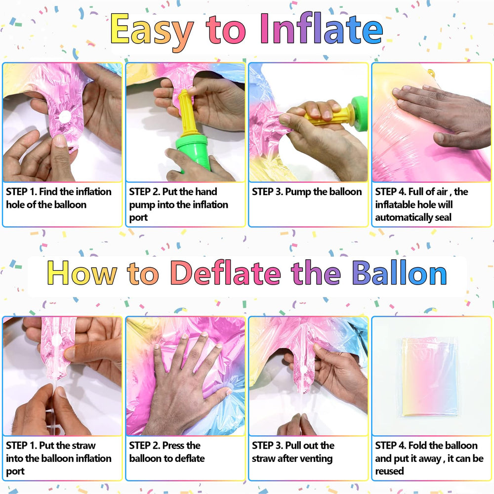 SINBEE 18-inch round mermaid balloons brighten a mermaid birthday setup