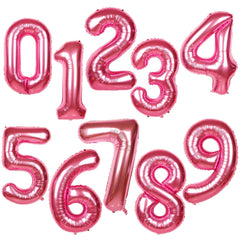 SINBEE reusable foil balloon hot pink 5 for future events