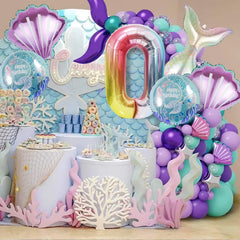 SINBEE 21-inch shell balloons enhance sea-themed balloon garlands