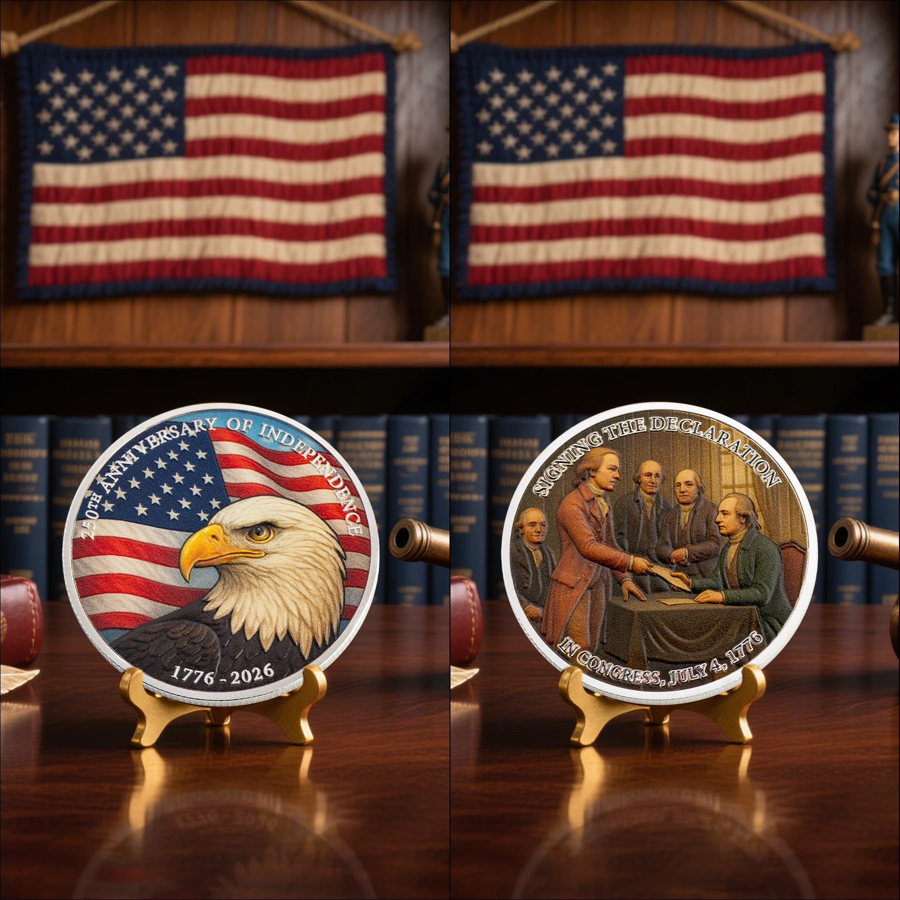 SINBRLAI acrylic coin case showcasing premium presentation.