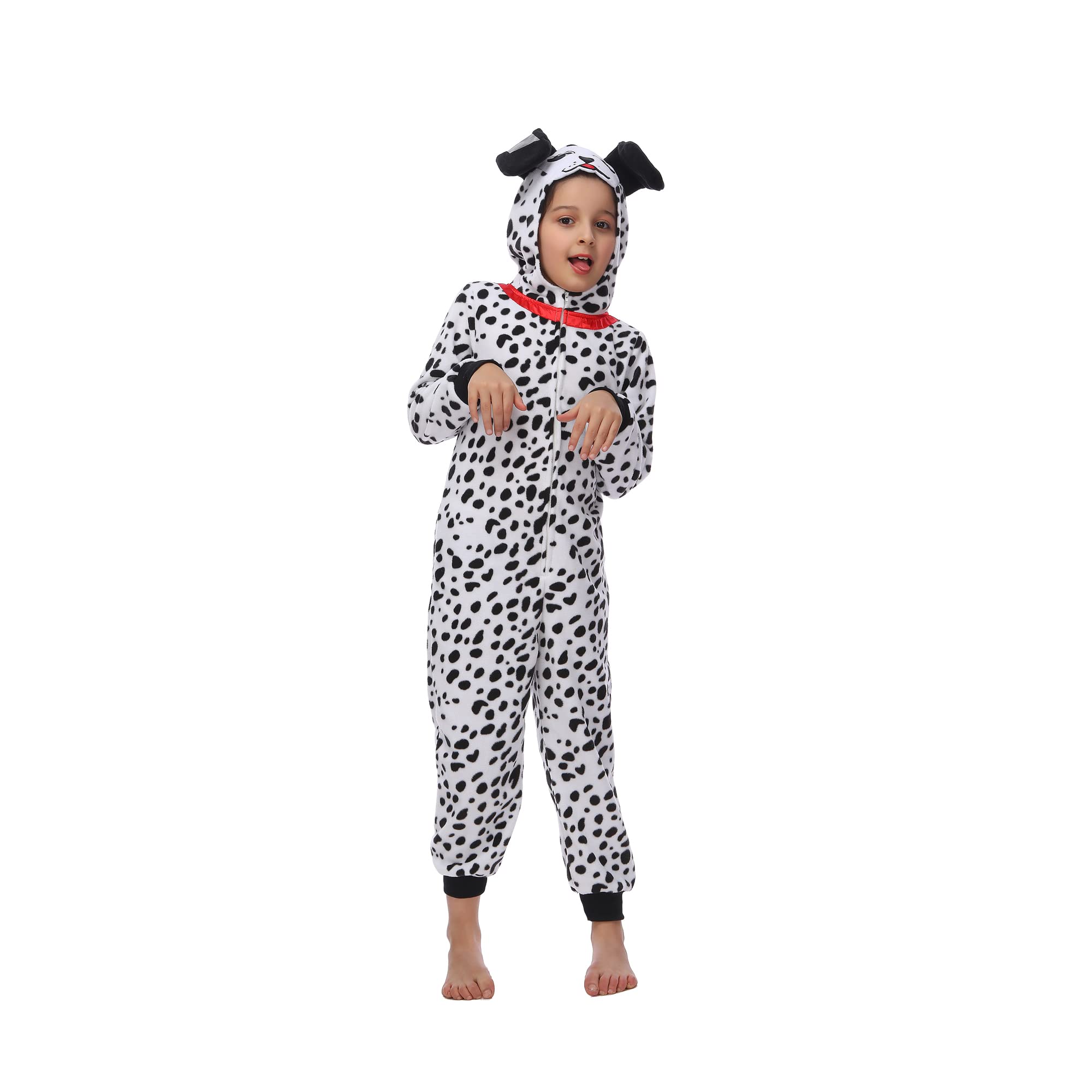Sincere Party Dalmatians Onesie Detachable Tail adds versatility for playful poses