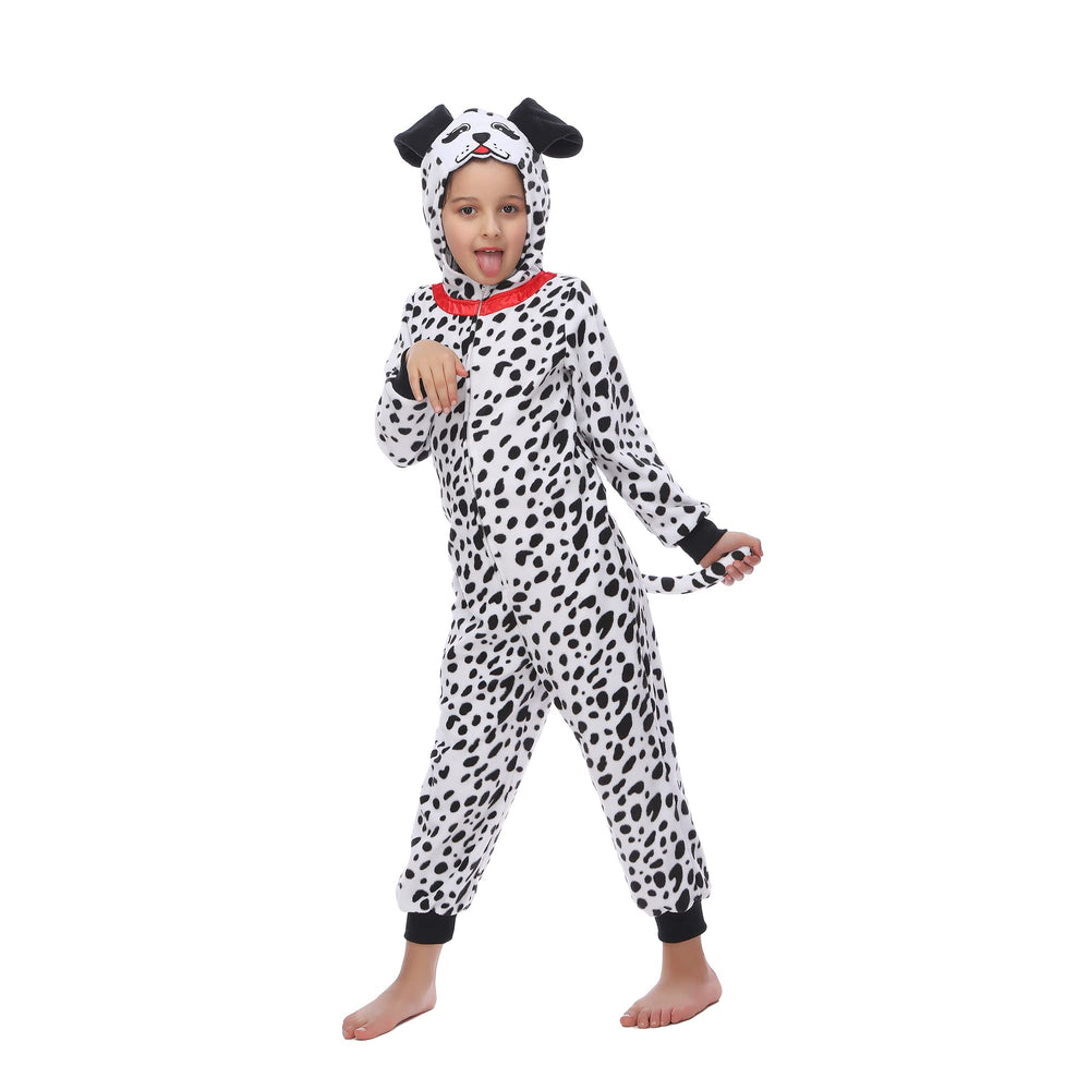 Sincere Party Dalmatians Onesie Front Zip offers easy dressing for busy mornings