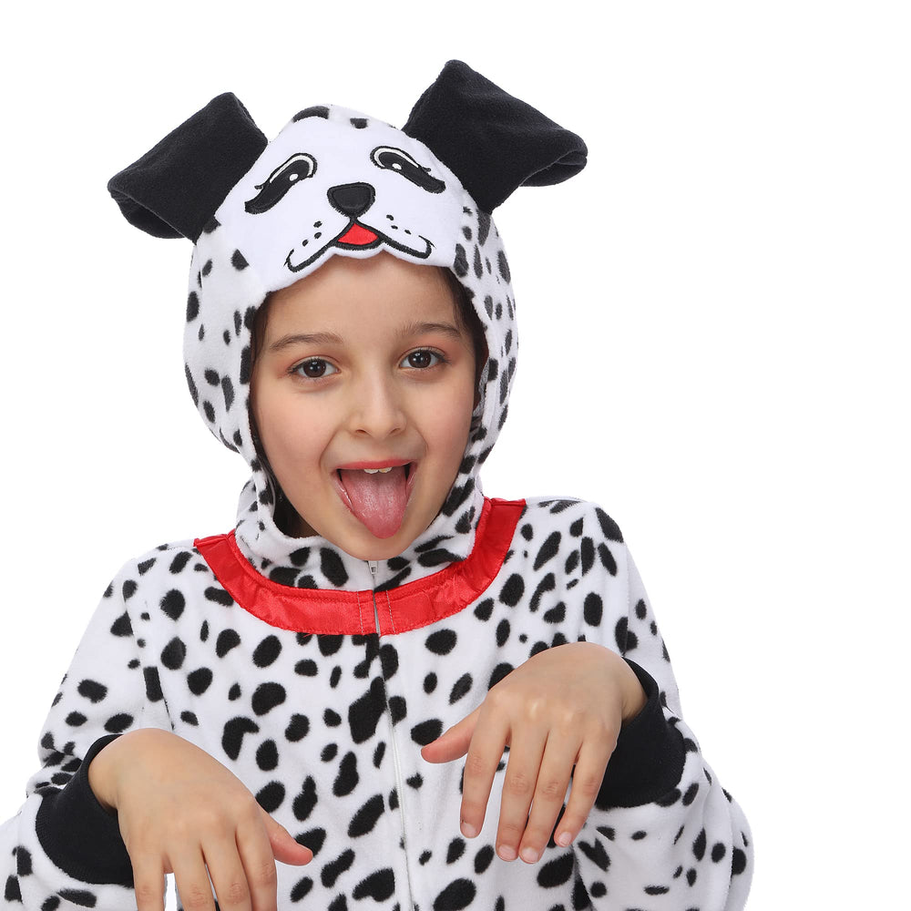 Sincere Party Dalmatians onesie size range guide for growing kids