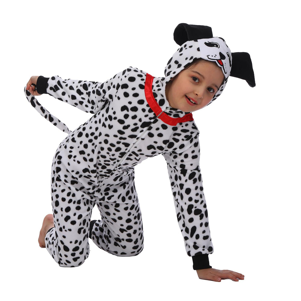 Sincere Party Dalmatians onesie soft fleece material detail for warmth