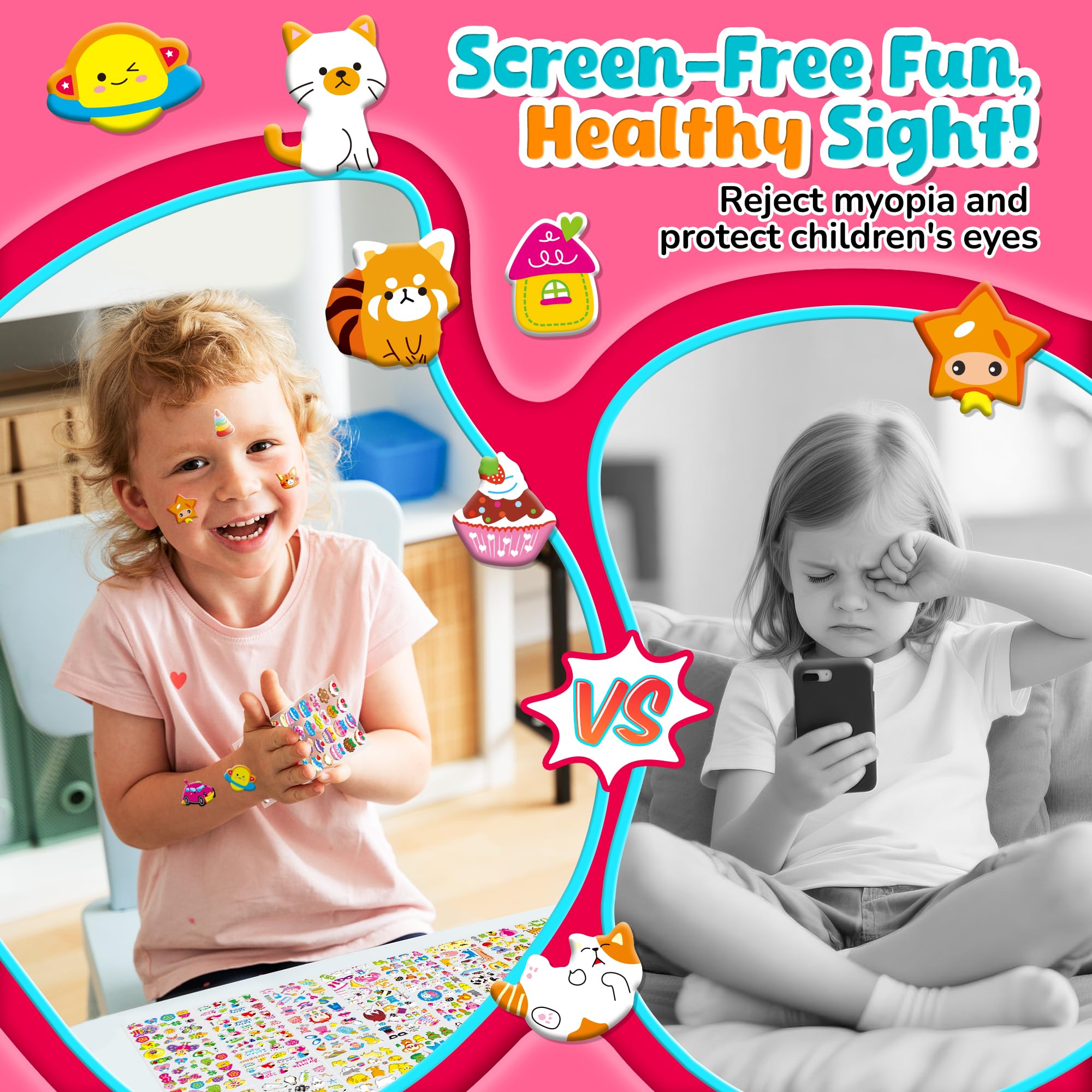 sinceroduct 3D puffy stickers butterflies hearts, adds color to crafts and gift tags.