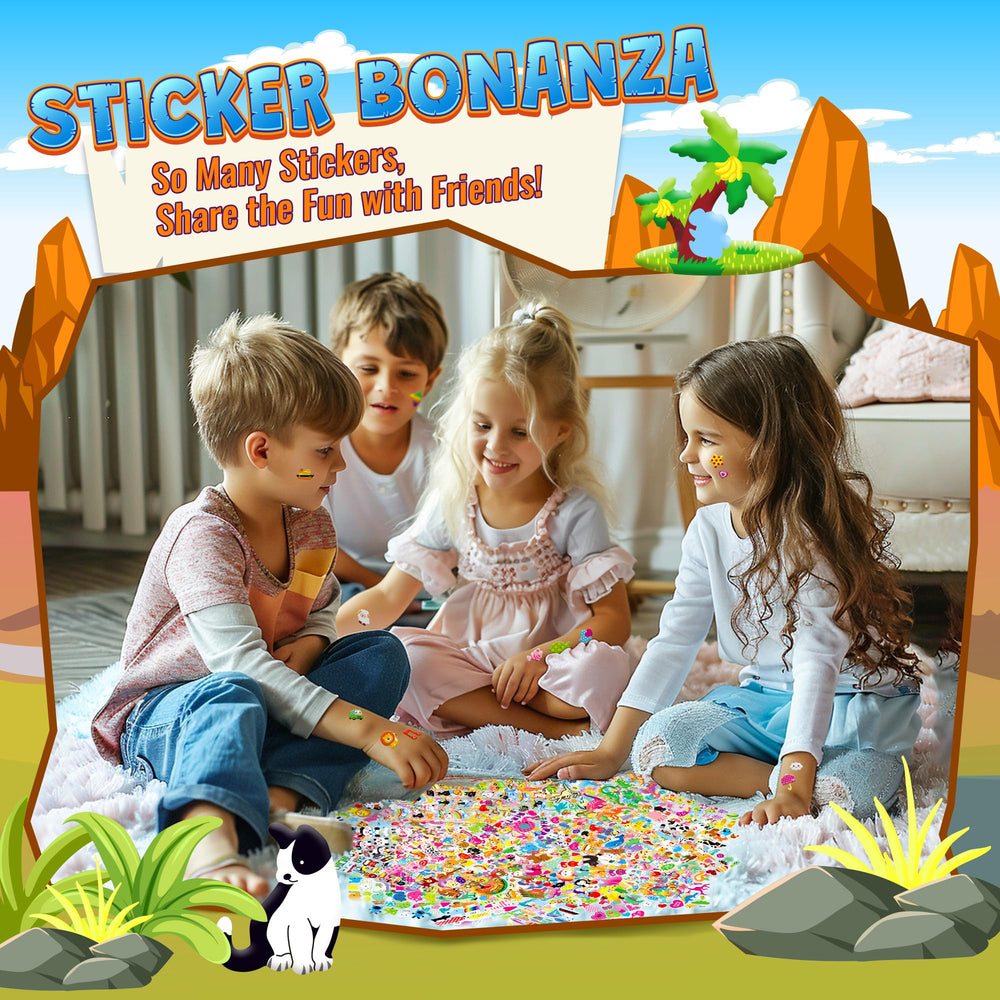 Sinceroduct dinosaur and sea life stickers for education and play.