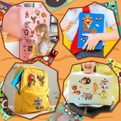 Sinceroduct kids crafting stickers shown for diary decoration and crafts.