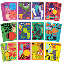 Sinceroduct Make Your Own Stickers animal faces – 60 sheets spark kids’ creativity