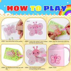 Sinceroduct Sparkling 5D Diamond Sticker Kit tools set enables easy crafting and neat organization.