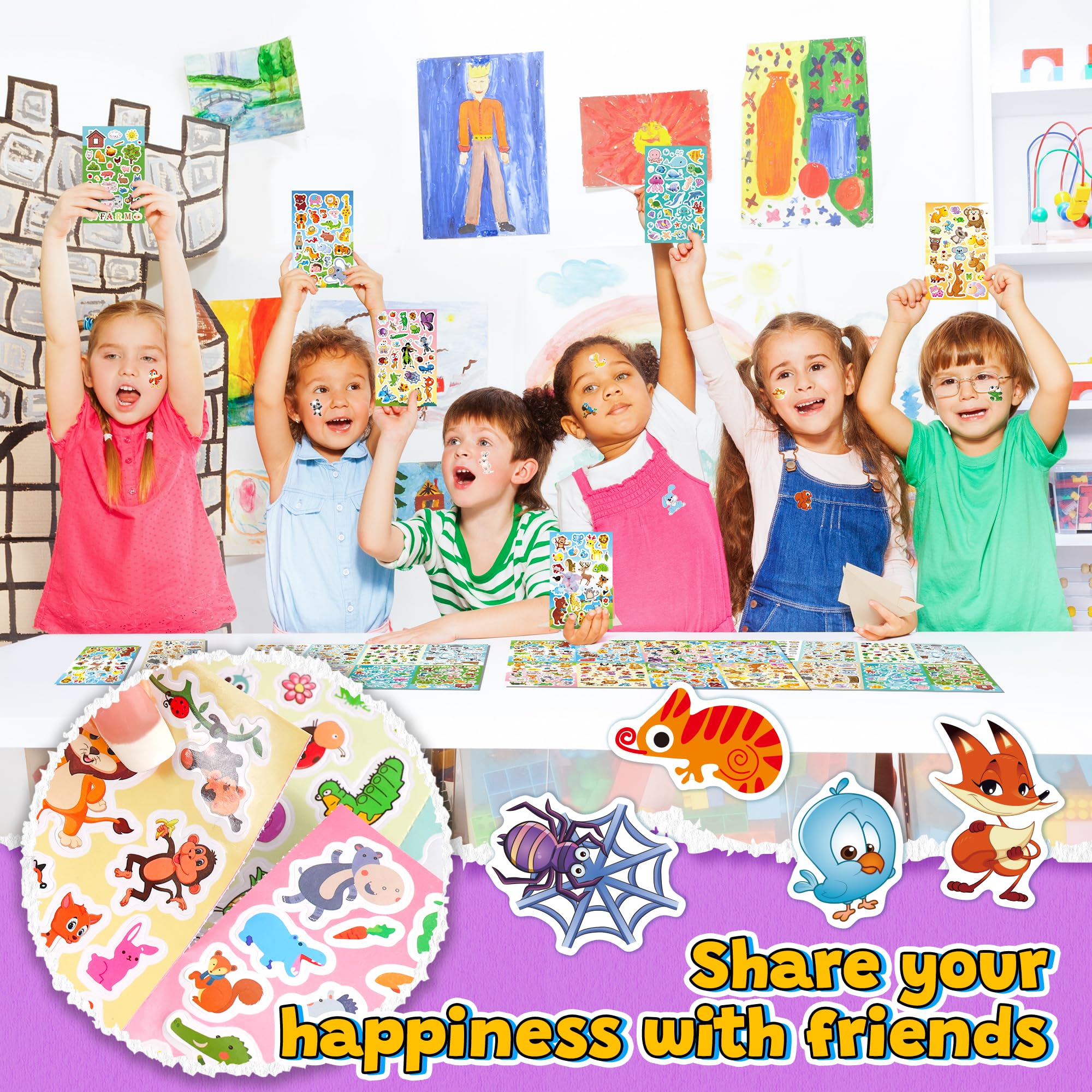 Sinceroduct scrapbooking stickers add vibrant, reusable embellishments