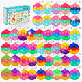 SINFOX 57-piece pop keychains for party favors and quick play.