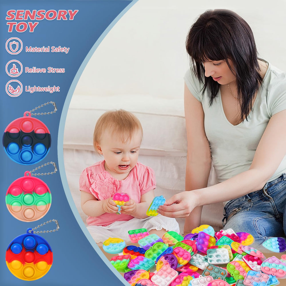 SINFOX mini stress-relief toys ideal for classroom and home use.