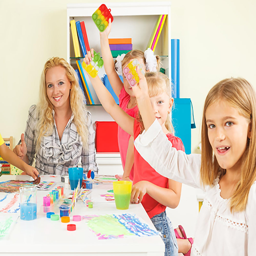 SINFOX teacher rewards in classroom with small fidget toys
