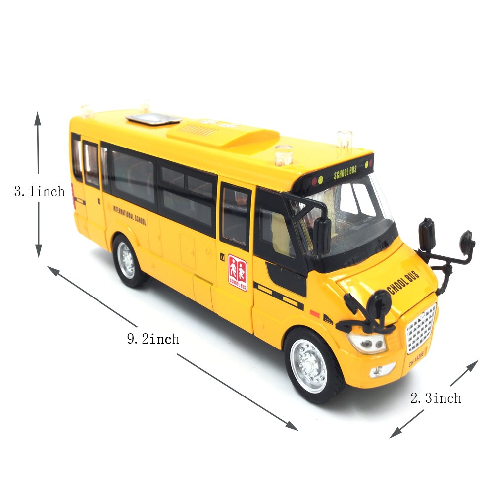 Singer's Toy 9in pull-back bus engine sounds activate on press