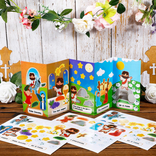 Sinload Holy Week last supper scene sticker set for festive wall art and kid activities