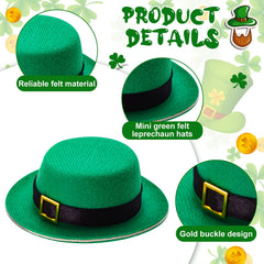Sinmoe St Patrick's Day hat on a doll, perfect for DIY costumes