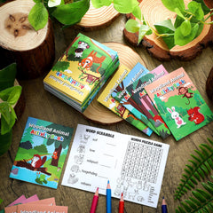 Sinmoe woodland animals mini activity book coloring pages to spark creativity.