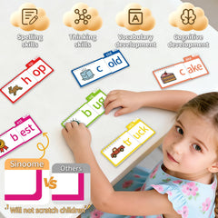Sinoome long vowels Magic E flip book emphasizes word endings and reading pace