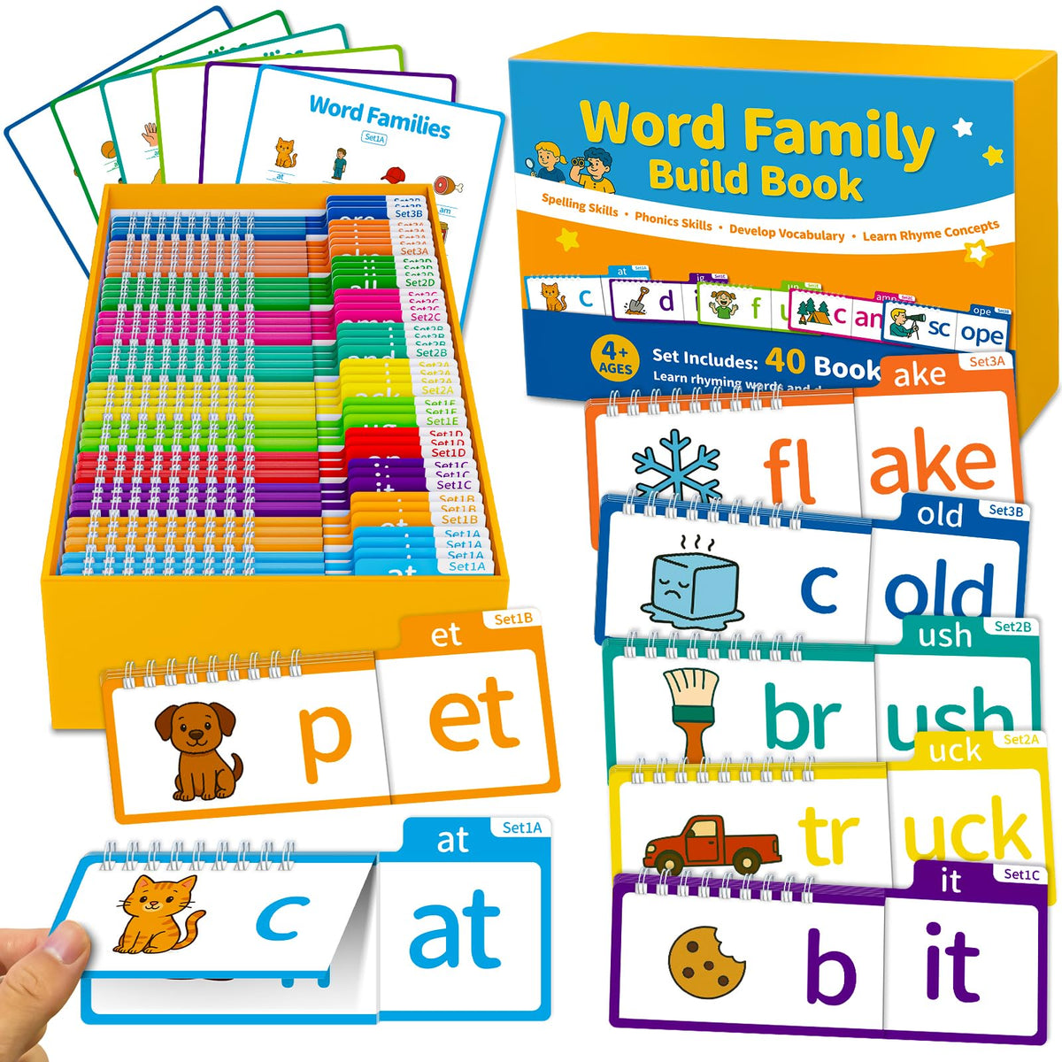 Sinoome phonics flash cards and sight words support early reading and quick word recognition