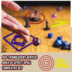 Sintuff gift-ready spell template set appeals to RPG enthusiasts.