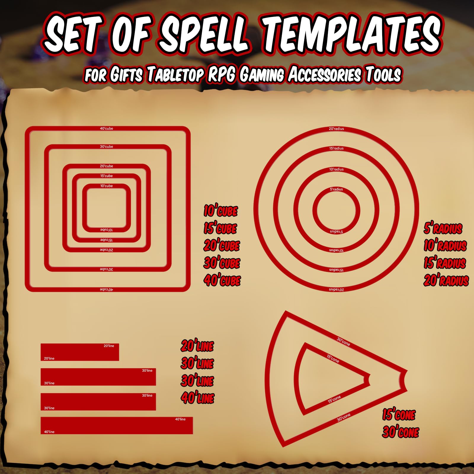 Sintuff spell templates circles red help visualize radii for fair spell ranges