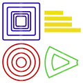 Sintuff spell templates set for tabletop RPG setup and spell range planning.