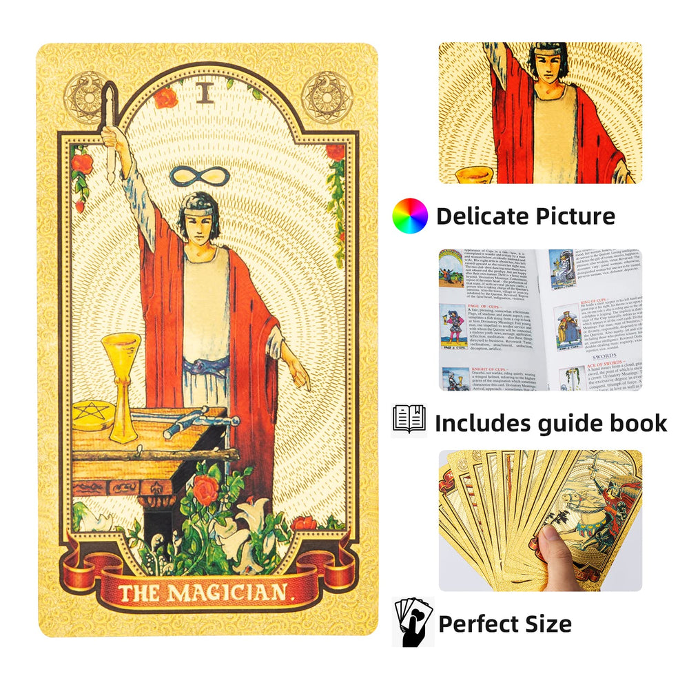 SIOKUY 78-card deck includes Major and Minor Arcana with a portable guidebook.