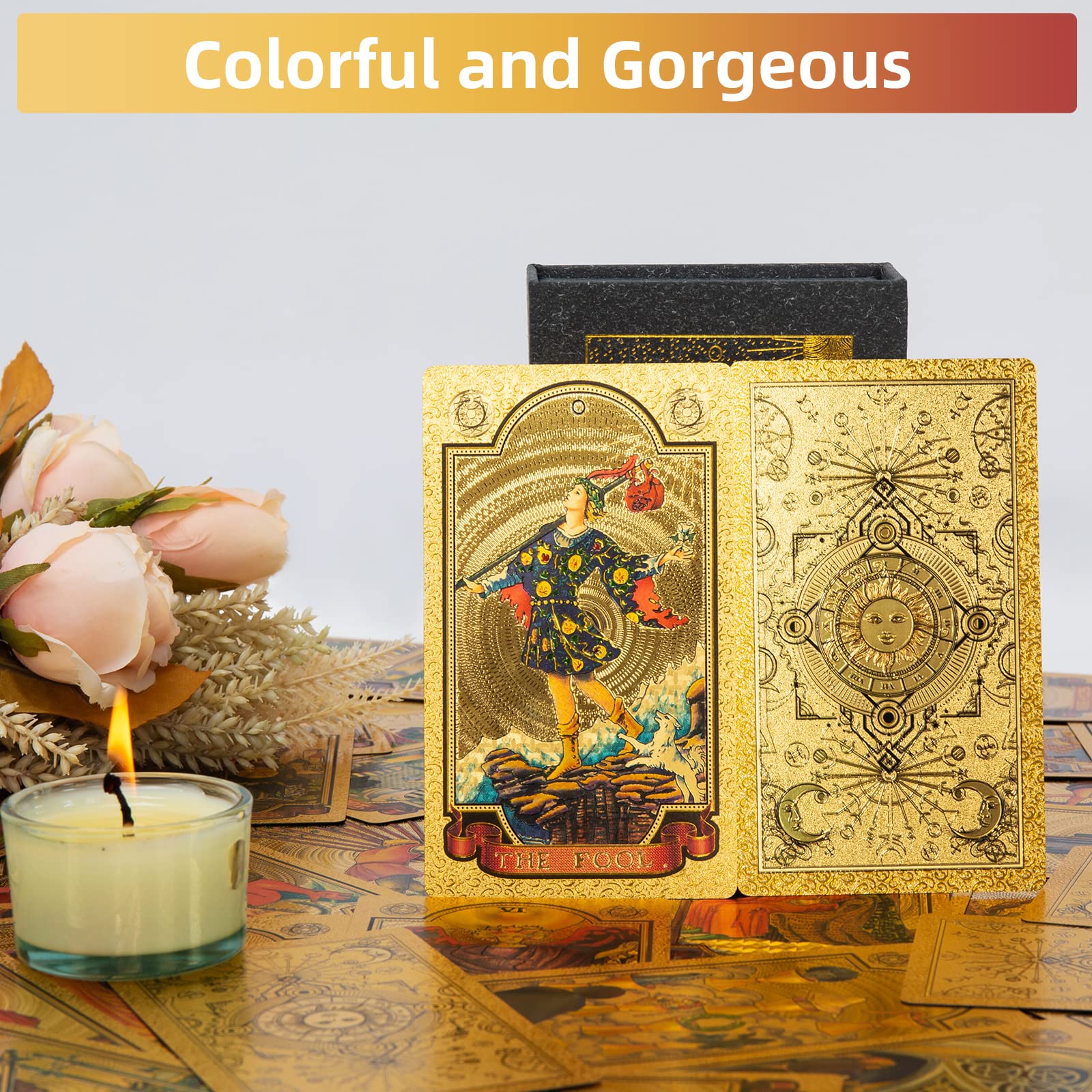 SIOKUY Tarot Deck is made of waterproof PVC for durable everyday use.