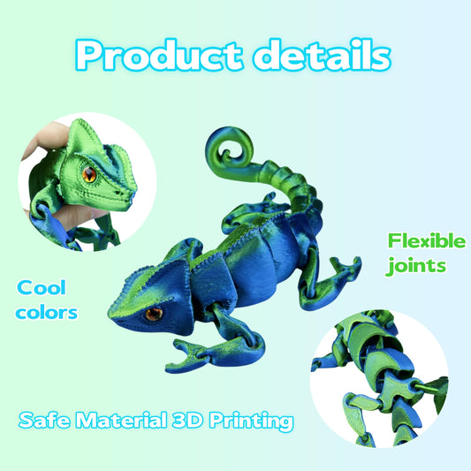 SIPWATE stress-relief chameleon with smooth texture for calming tactile interaction.