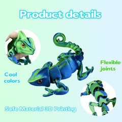 SIPWATE stress-relief chameleon with smooth texture for calming tactile interaction.