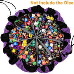 SIQUK dice bag nine compartments neatly organize different dice types