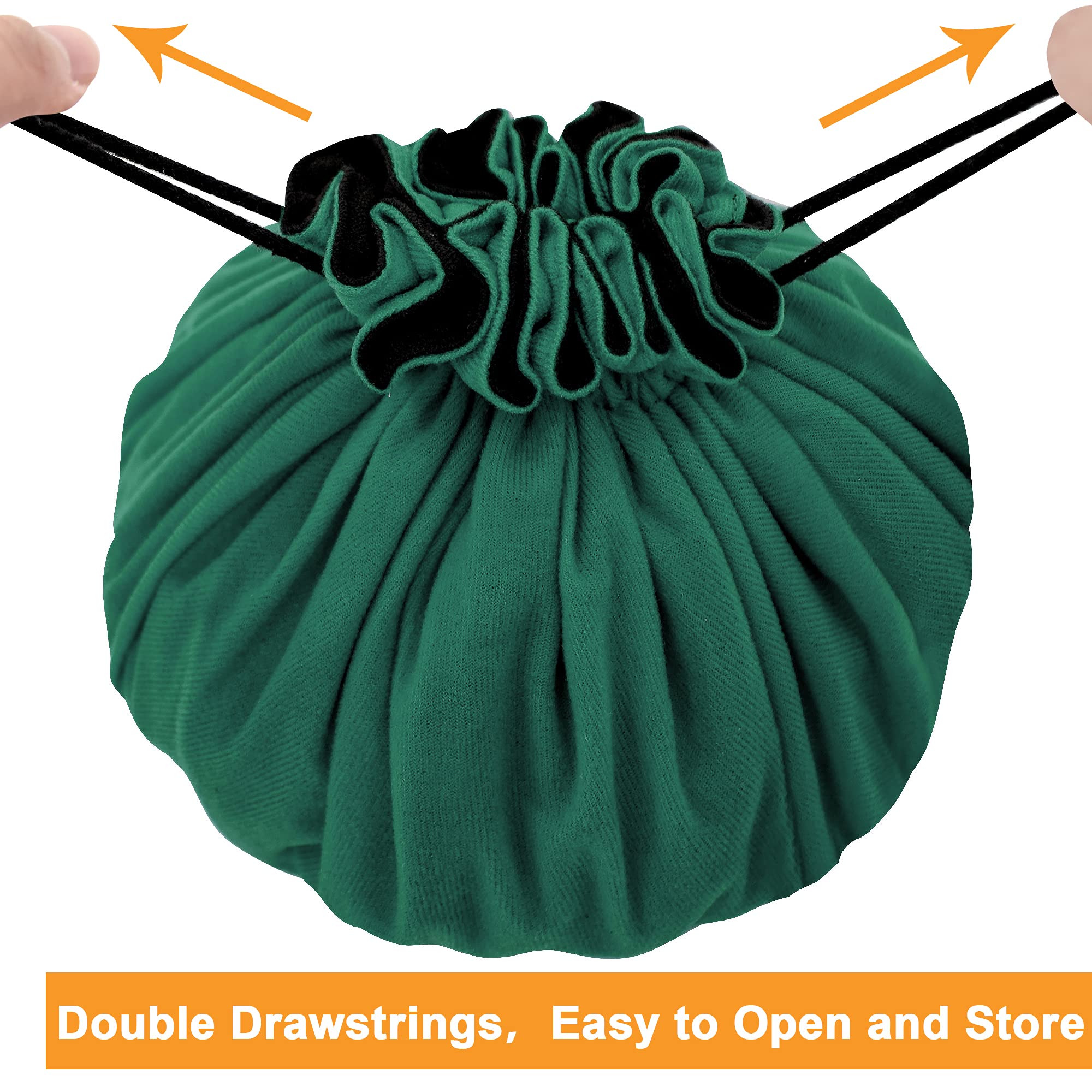 SIQUK dice bag is portable and easy to carry to sessions and conventions.