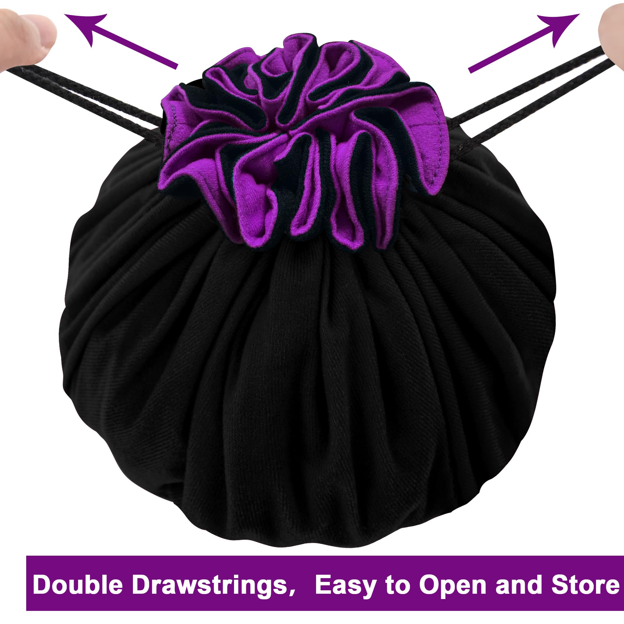 SIQUK dice bag tabletop use for quick access during games.