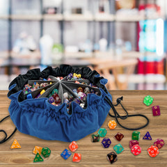 SIQUK dice bag ready for travel accessories and tabletop games.