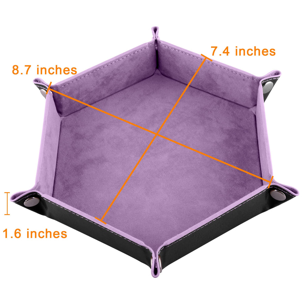 SIQUK dice tray black exterior adds sleek, portable organization for DND campaigns