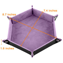 SIQUK dice tray black exterior adds sleek, portable organization for DND campaigns