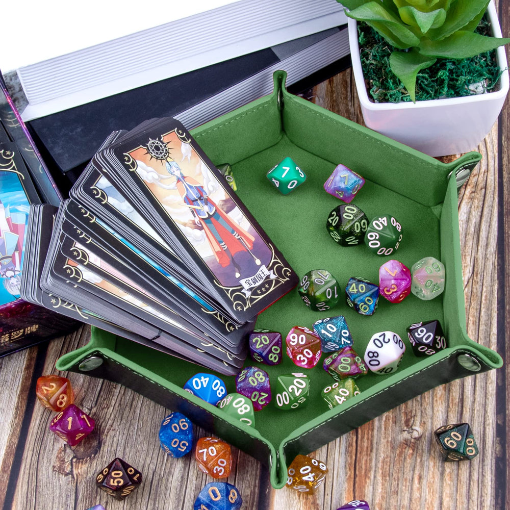SIQUK dice tray collapsible design for portable storage between sessions